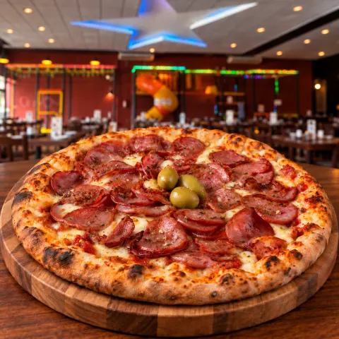Pizza Calabresa da Estrela da Ilha