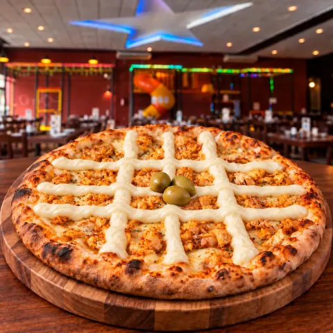 Pizza Frango com Catupiry da Estrela da Ilha